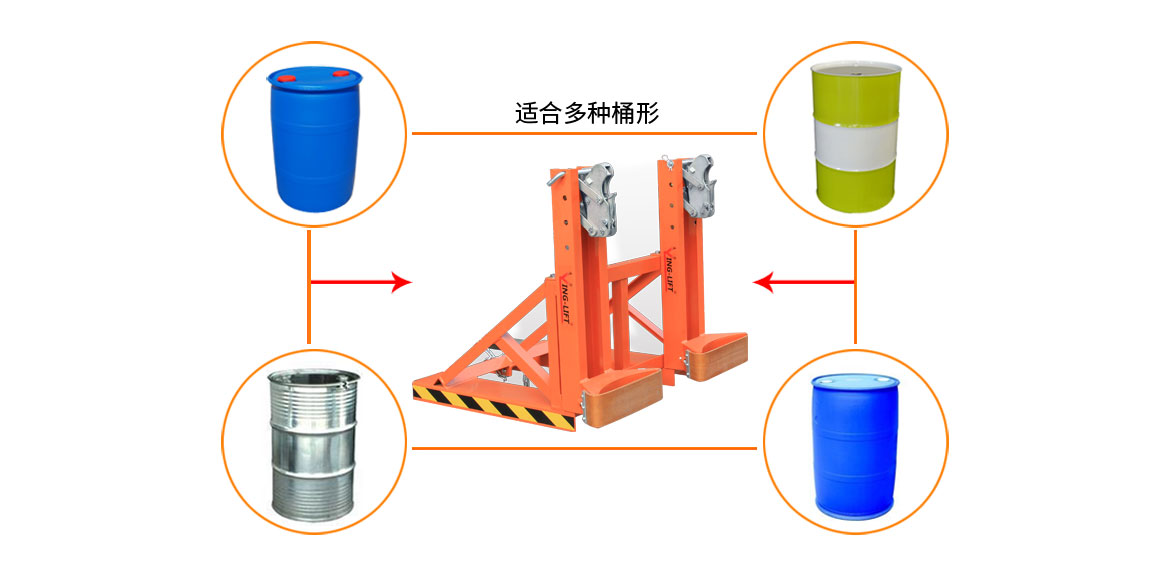 單鷹嘴雙桶油桶夾具
