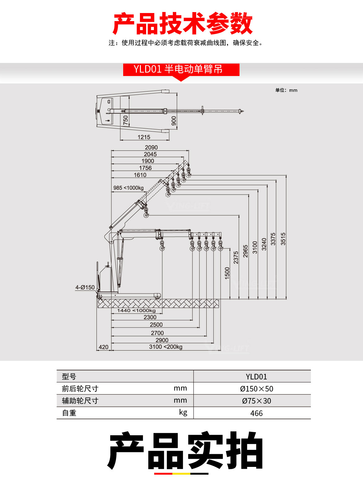 半電動(dòng)單臂吊
