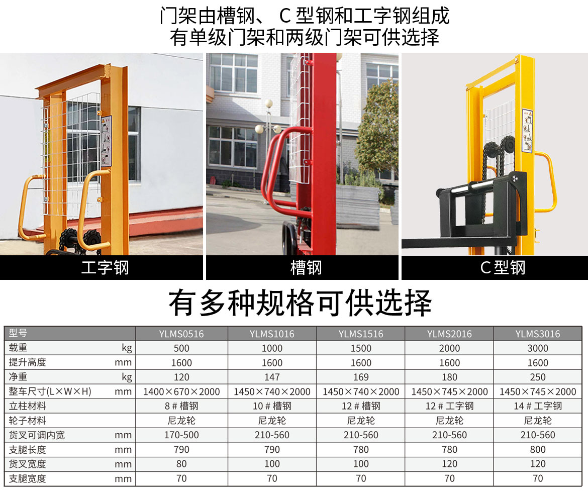 手動(dòng)液壓堆高車